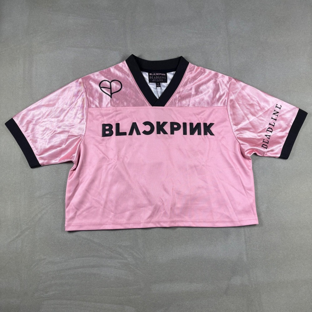 Blackpink Deadline World Tour Los Angeles 16 Pink Jersey Crop Top Small NEW